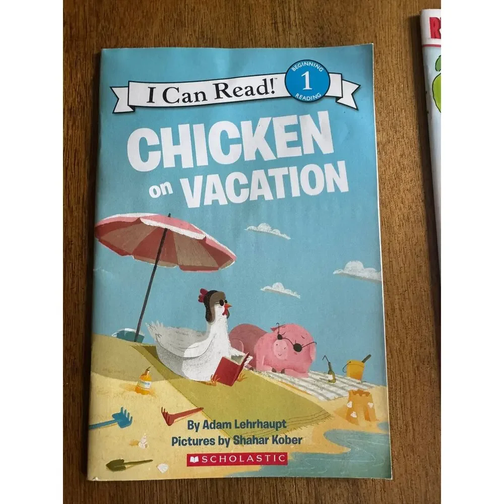 Scholastic Early Reader Book Lot 4 Level 1 Chicken ZooBorns Summer Reading